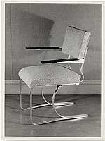 
Aluminum chair designed by Marcel Breuer
