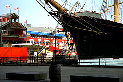 View of the Peking with Pier 17 in the back